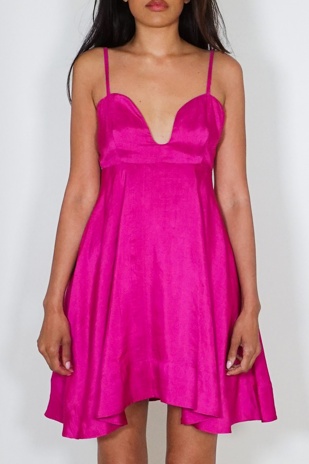 Alta Raw Silk Mini Dress