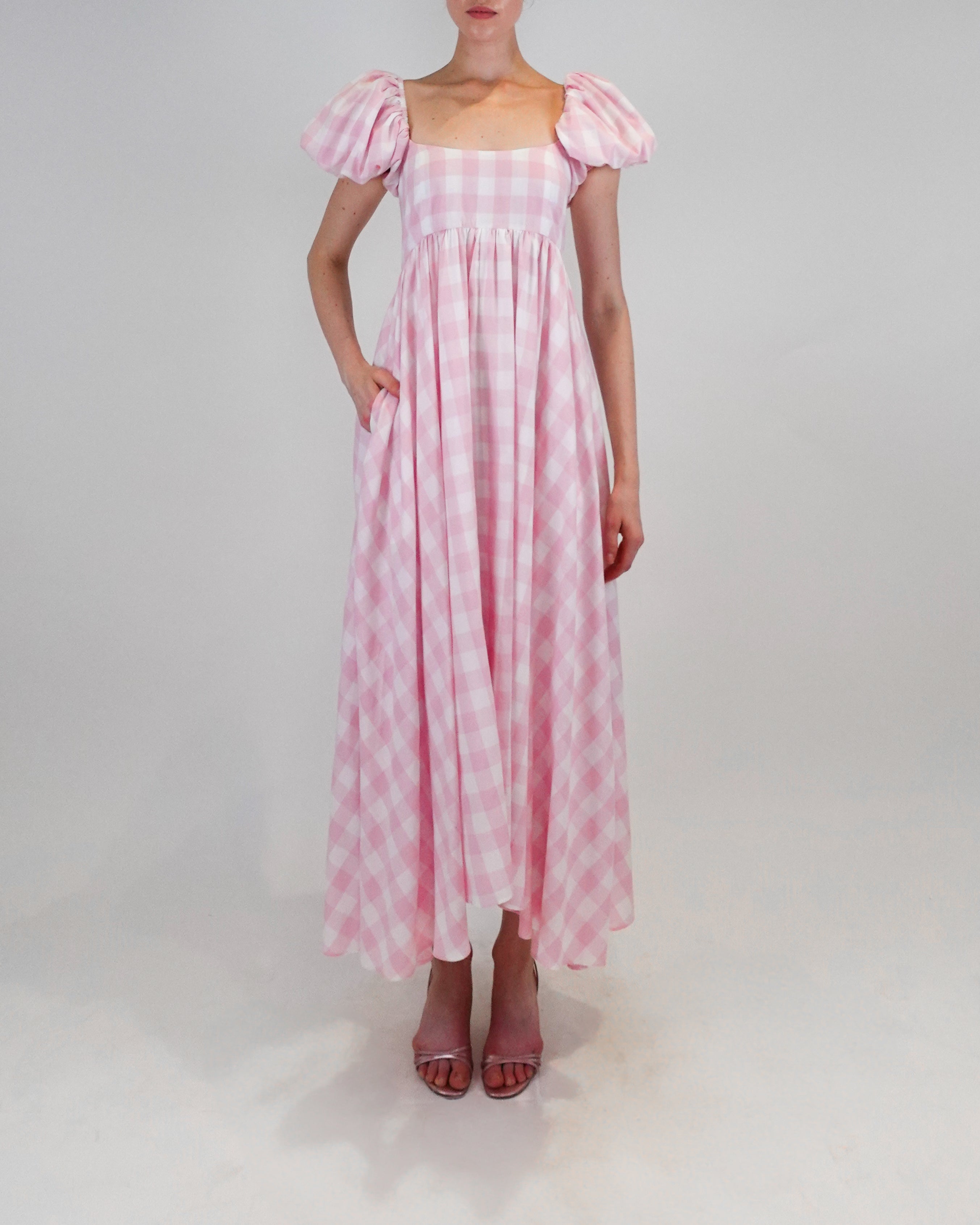 Rory Gingham Midi Dress Azeeza Rory Gingham Midi Dress Azeeza