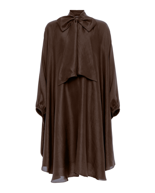 Emlyn Raw Silk Midi Dress