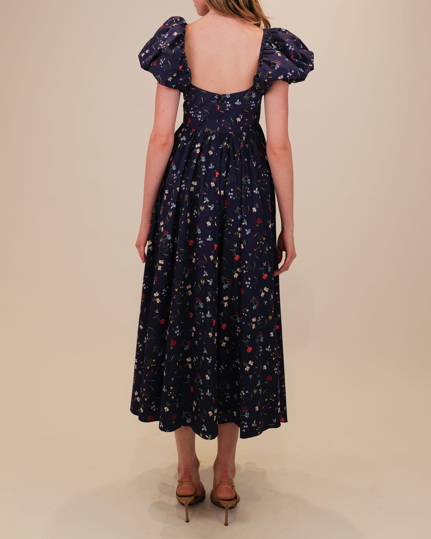 Navy multi floral