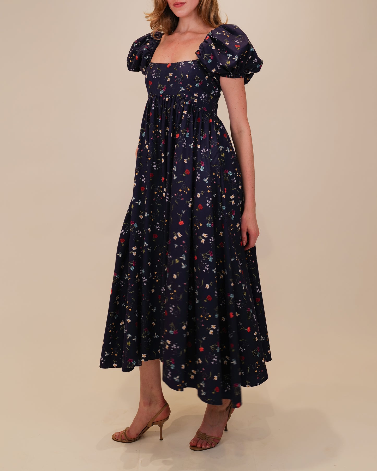 Navy multi floral