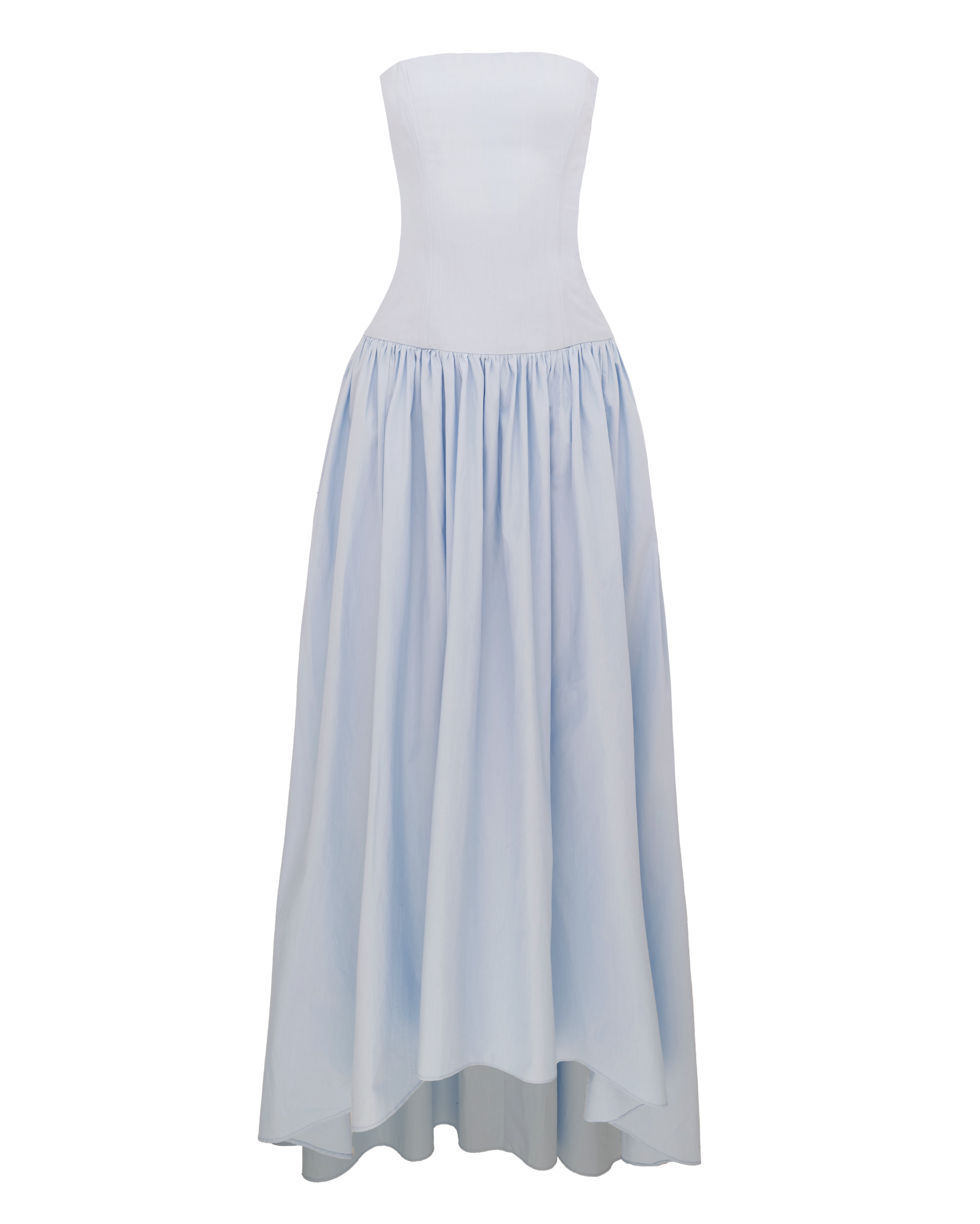 azeeza blue dress Azeeza Nayara Midi Dress in Powder Blue