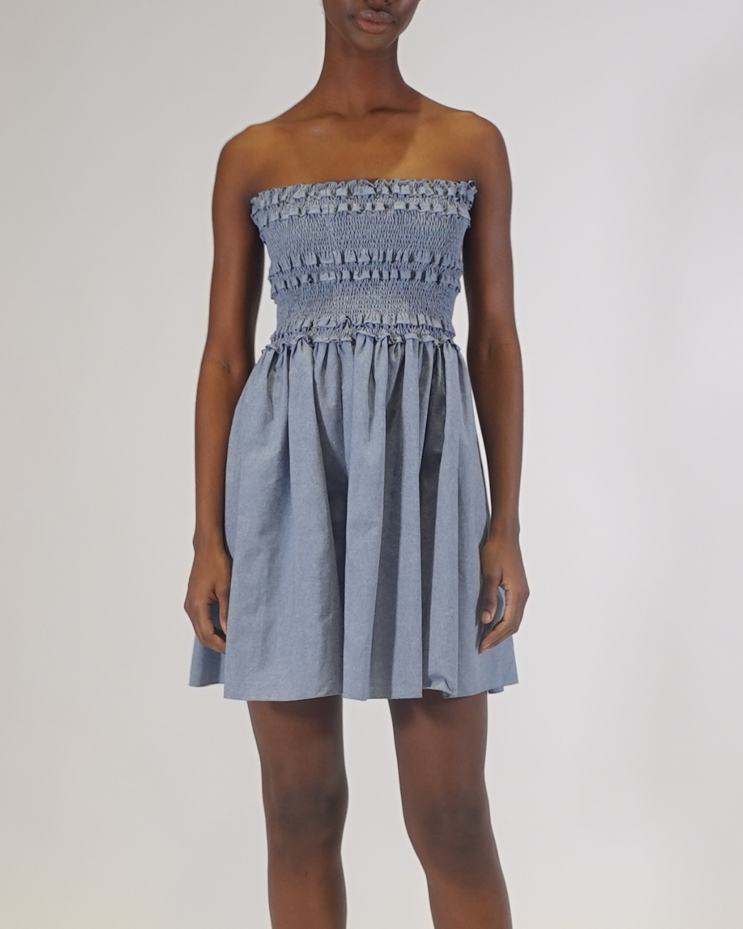 Anya Chambray Mini Dress