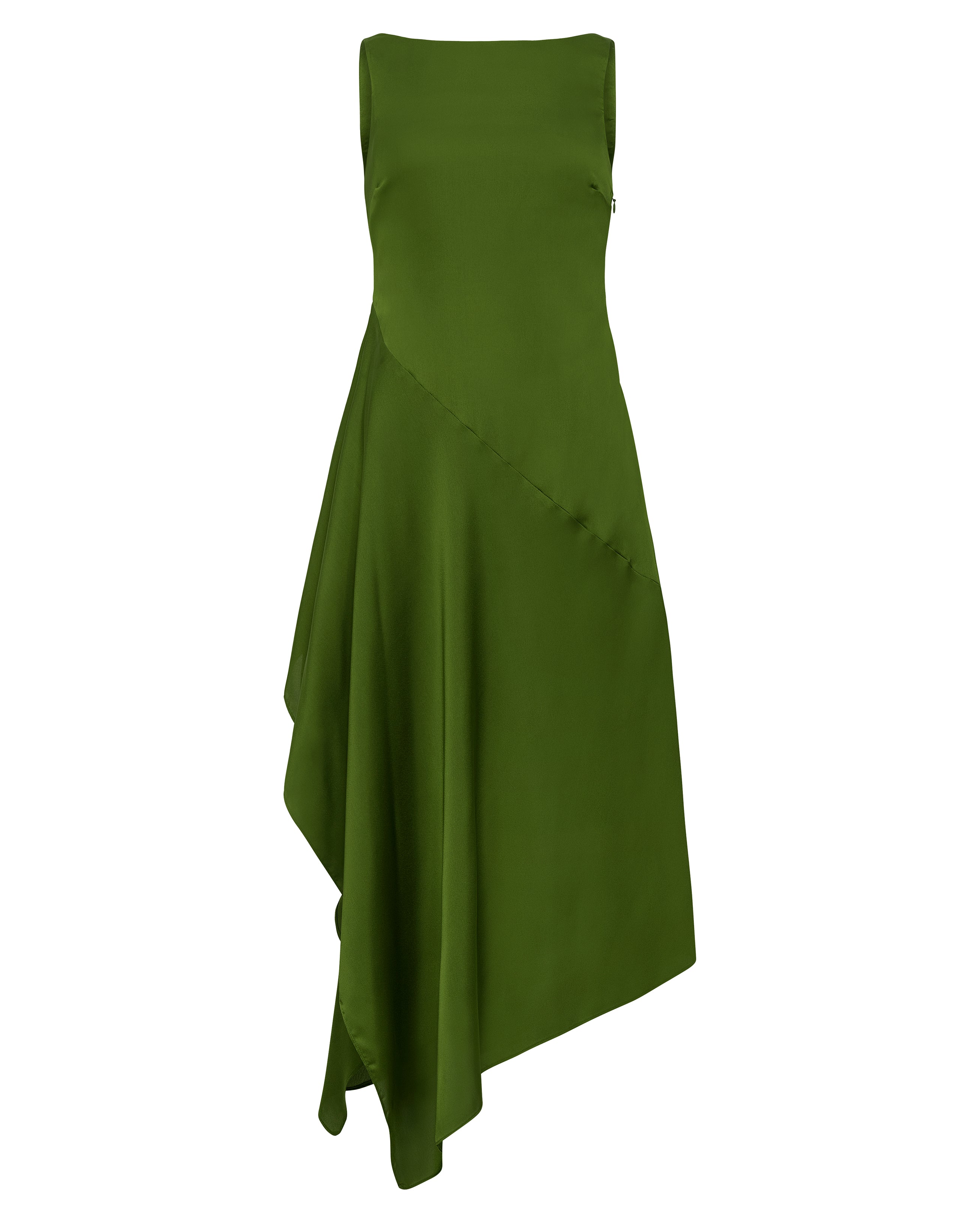Manisha Satin Midi Dress – Azeeza