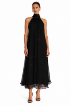 Atwood Embellished Chiffon Midi Dress