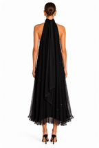 Atwood Embellished Chiffon Midi Dress
