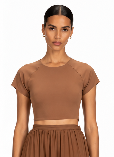 Aura Jersey Satin Top