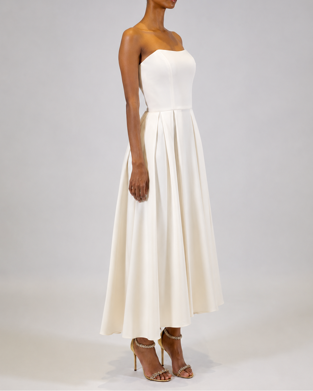 Ezra Satin Midi Dress