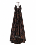 Kitty Printed Taffeta Gown