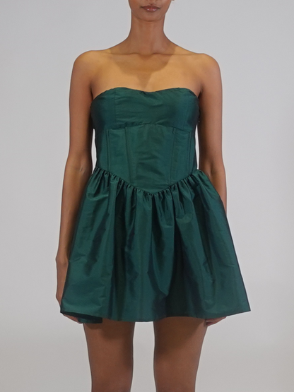 Naina Taffeta Mini Dress