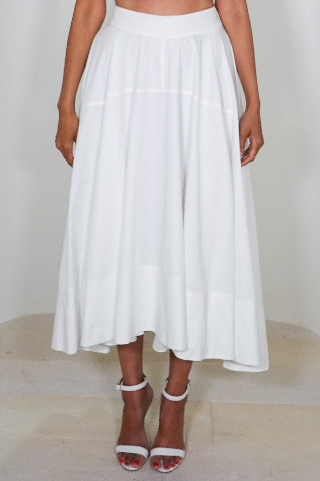 Avani Poplin Midi Skirt