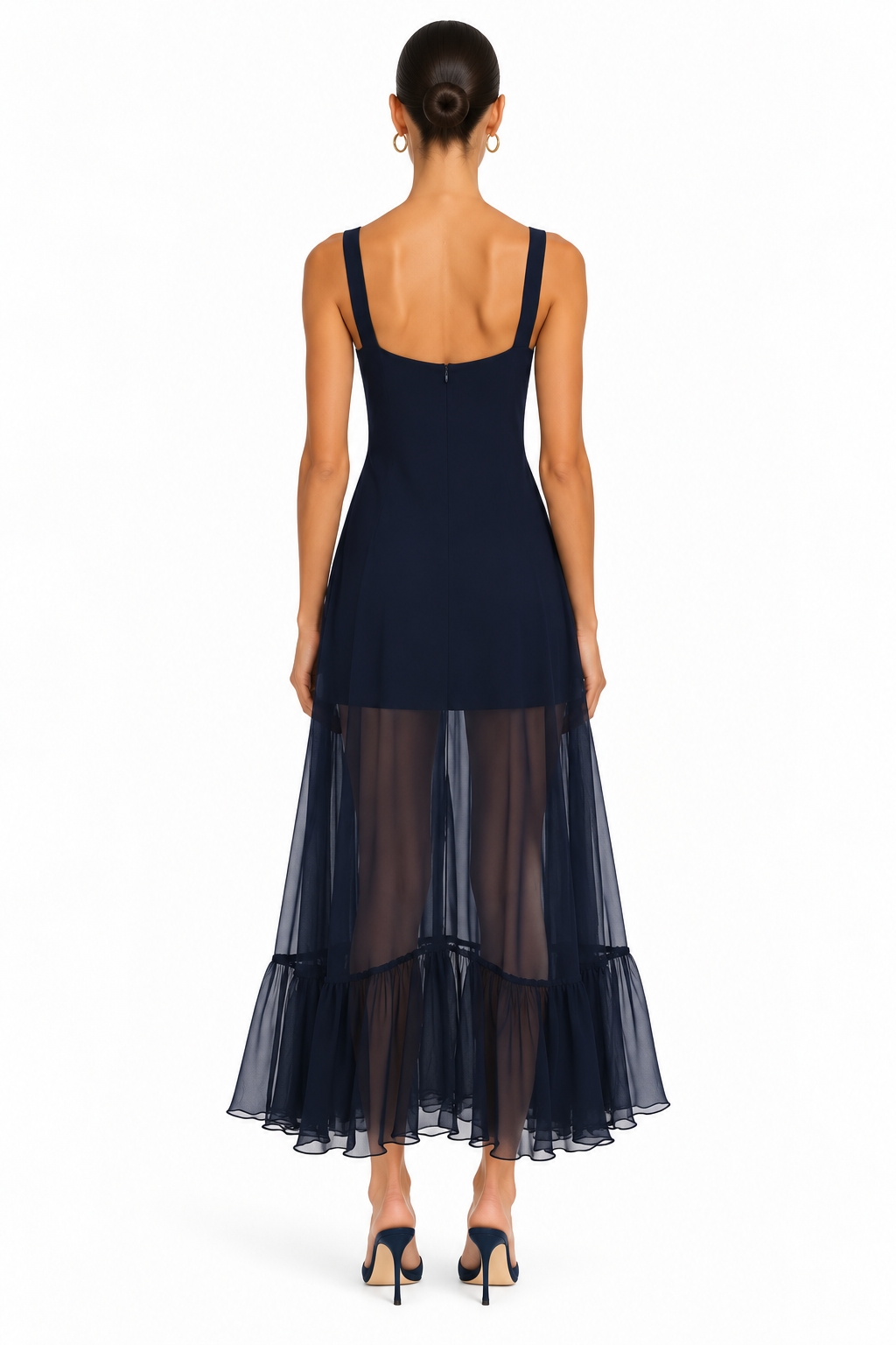 Bellevue Crepe de Chine Midi Dress