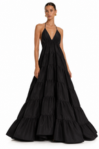 Kitty Duppioni Gown - Black