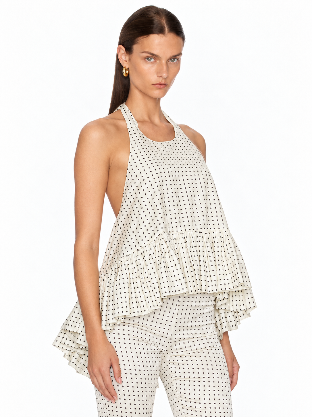 Winston Polka Dot Poplin Top