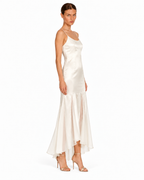 Kaida Charmeuse & Chiffon Midi