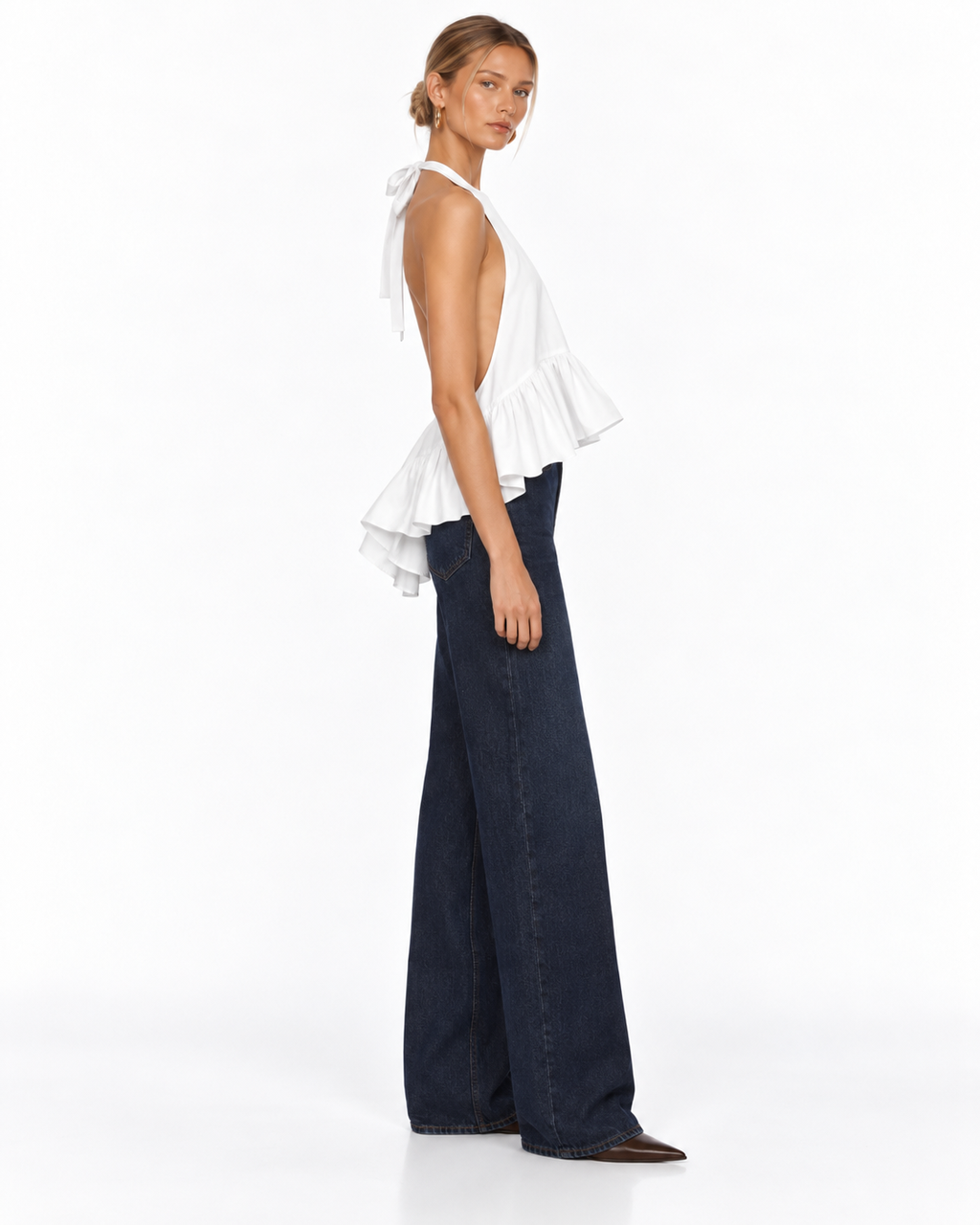 Winston Poplin Top White