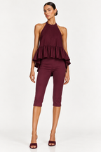 Winston Poplin Top - Wine