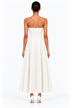Ezra Satin Midi Dress