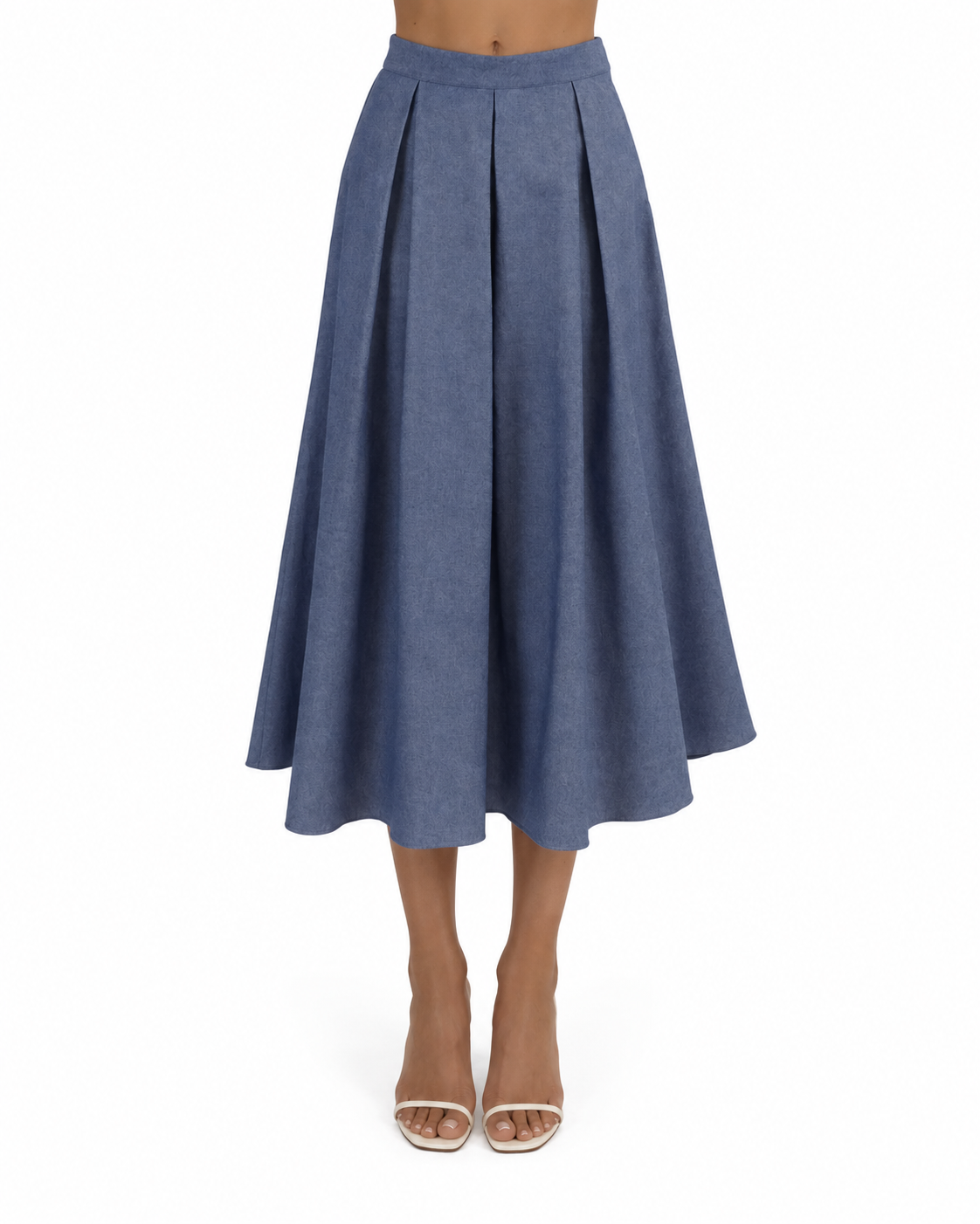Sheridan Chambray Midi Skirt