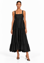 Griffon Raw Silk Midi Dress