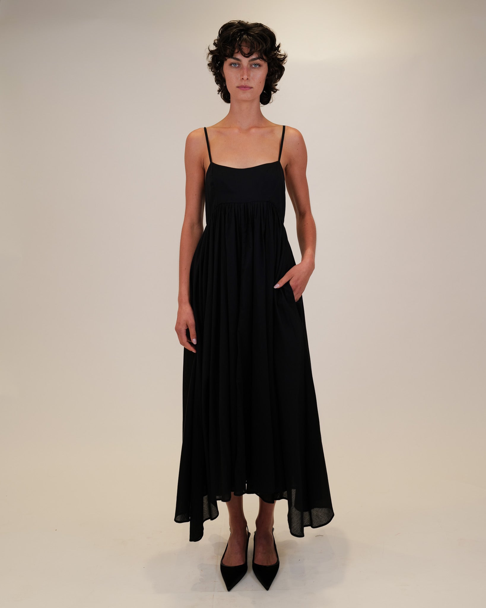 Rachel Cotton Voile Midi Dress