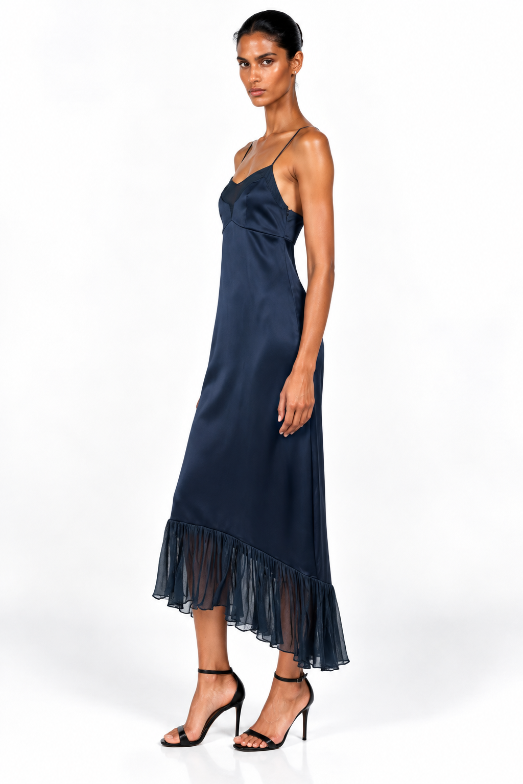 Layla Satin/Chiffon Gown