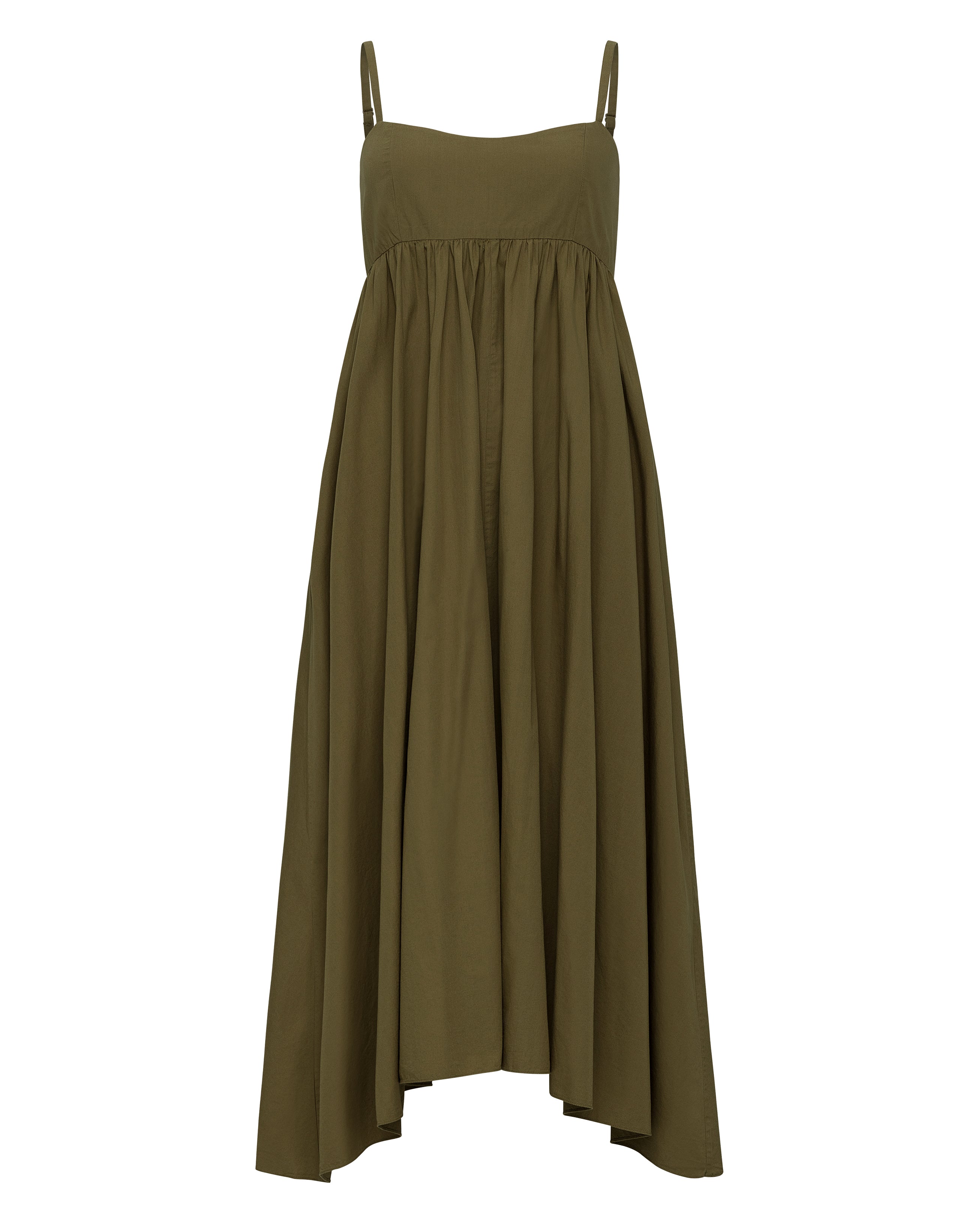 Rachel Poplin Midi Dress