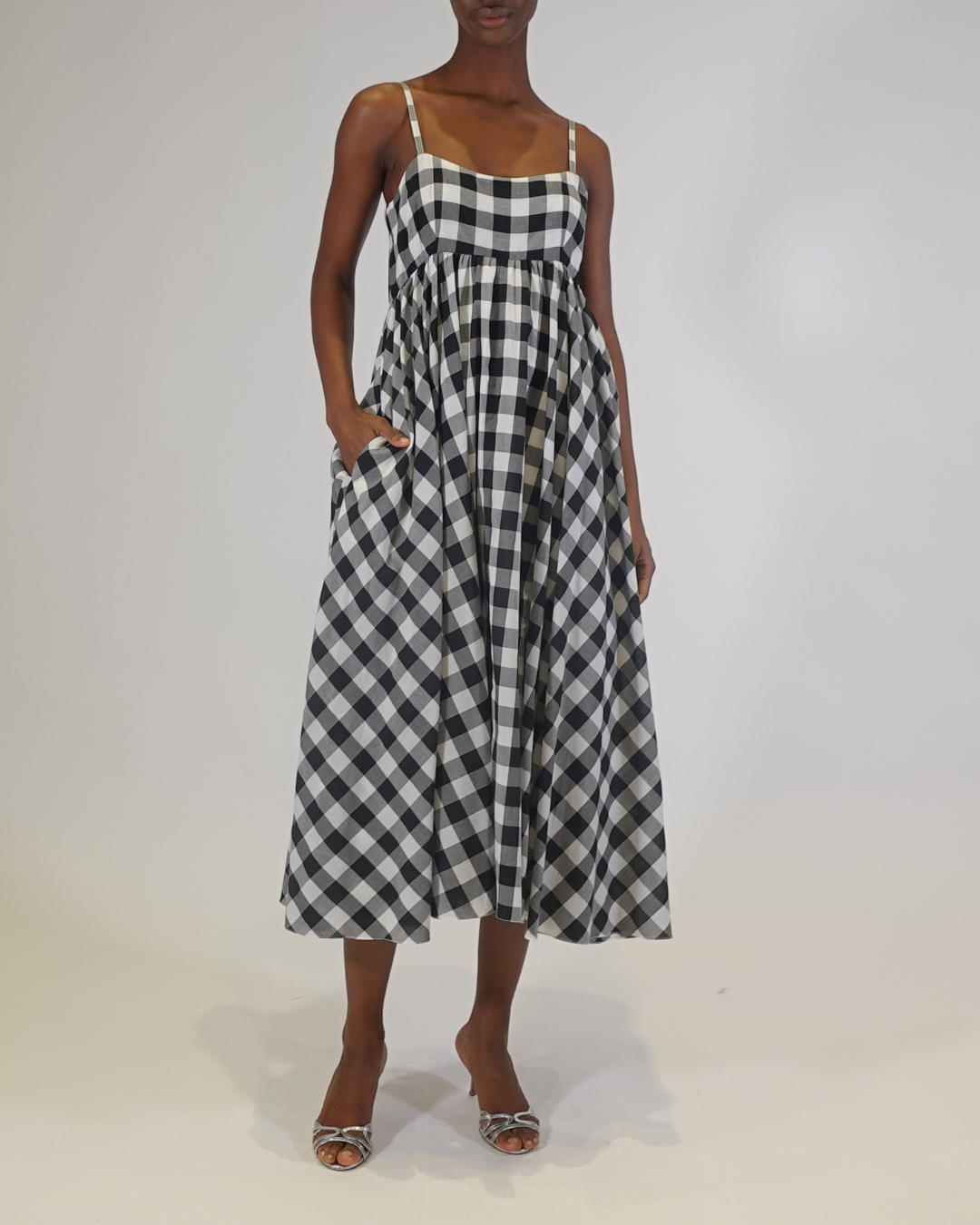 Rachel Gingham Midi Dress
