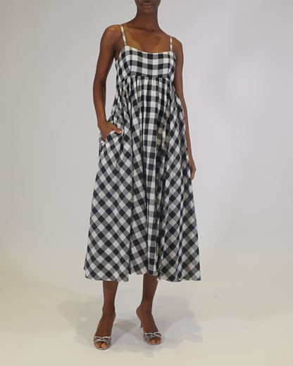 Rachel Gingham Midi Dress
