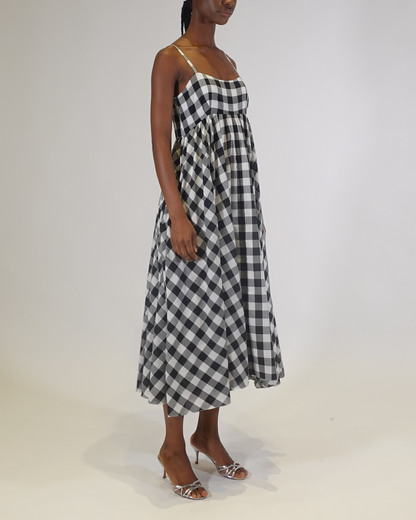 Rachel Gingham Midi Dress