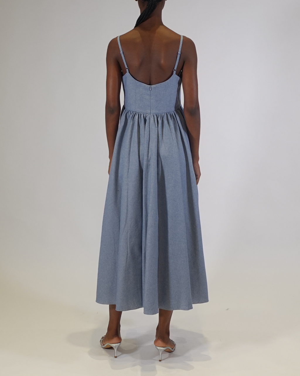 Rachel Chambray Midi Dress