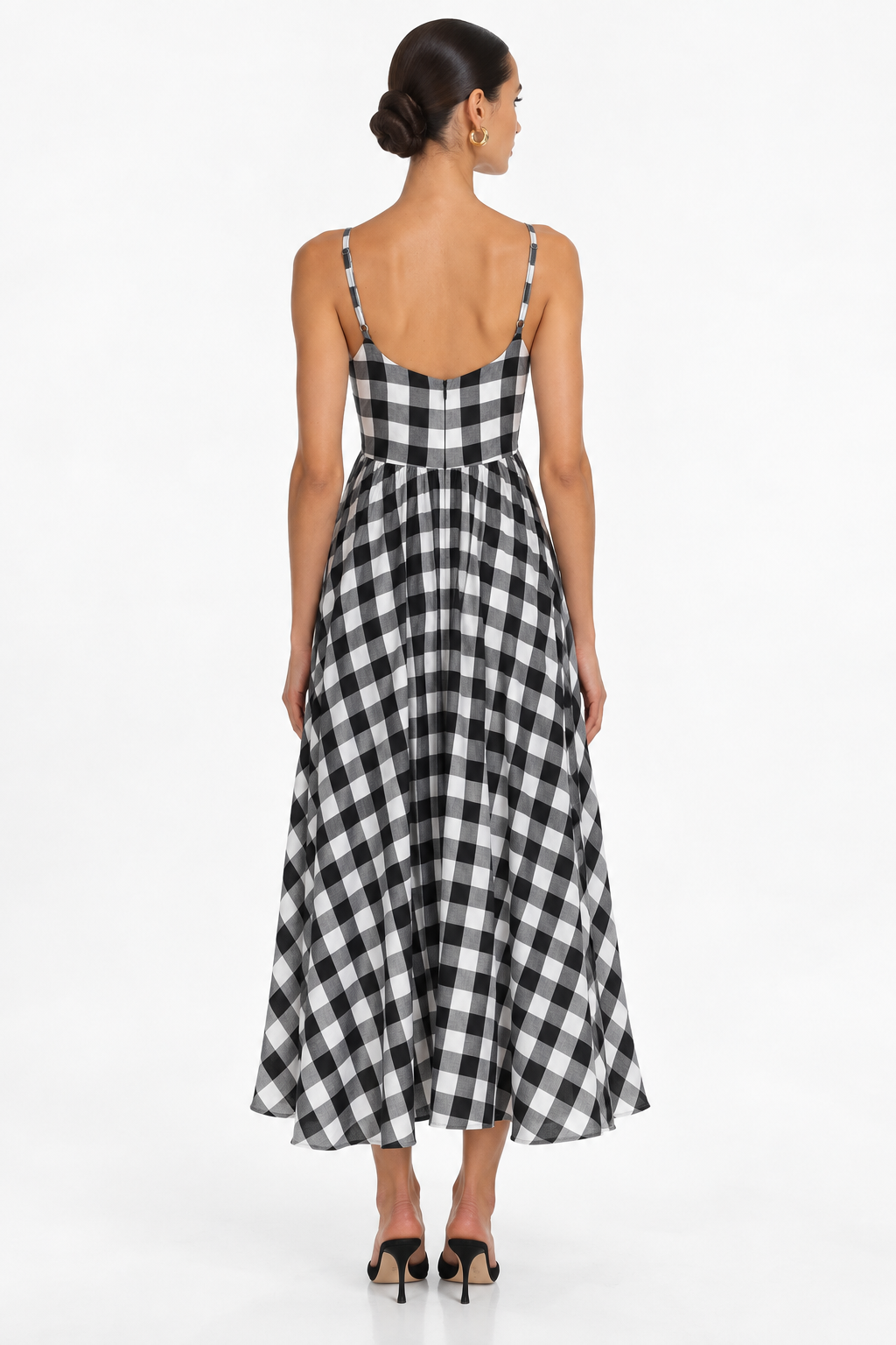 Rachel Gingham Midi Dress