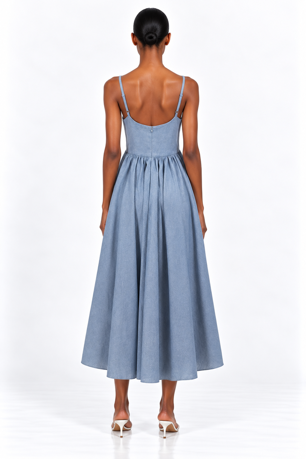 Rachel Chambray Midi Dress