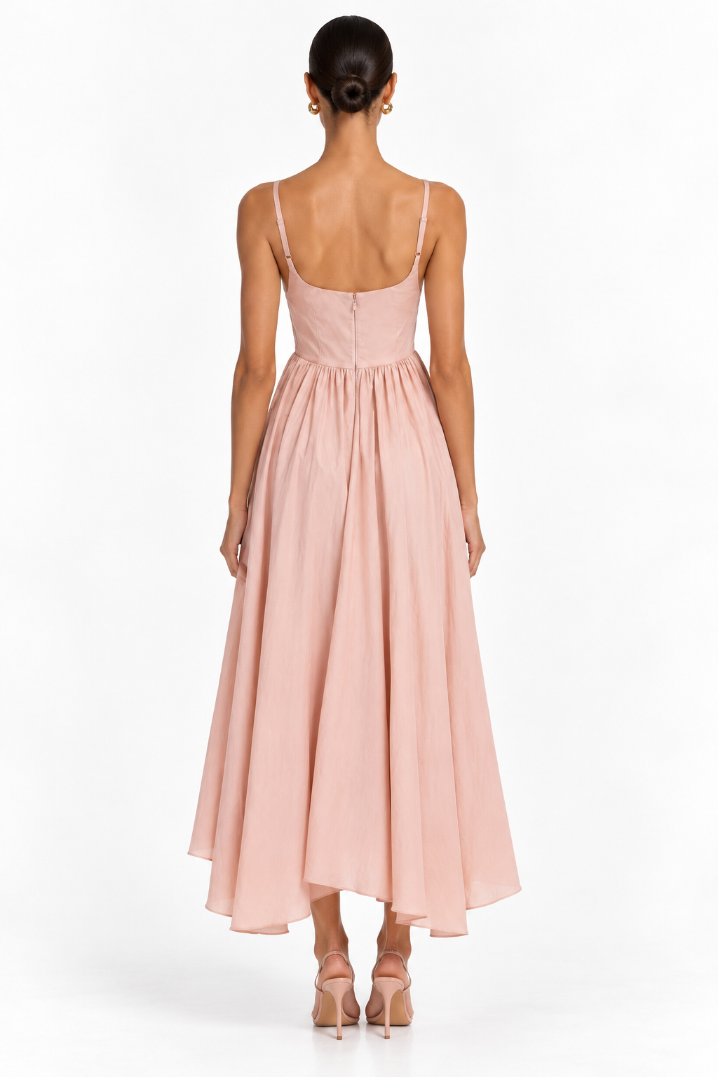 Rachel Poplin Midi Dress