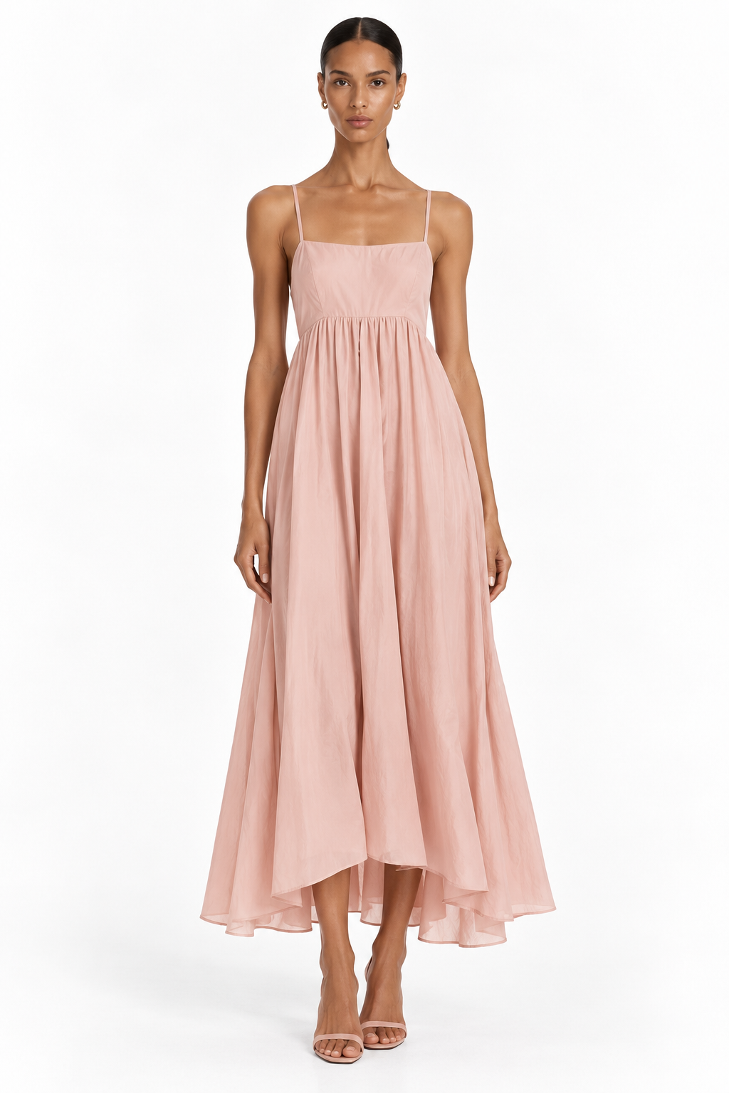 Rachel Poplin Midi Dress