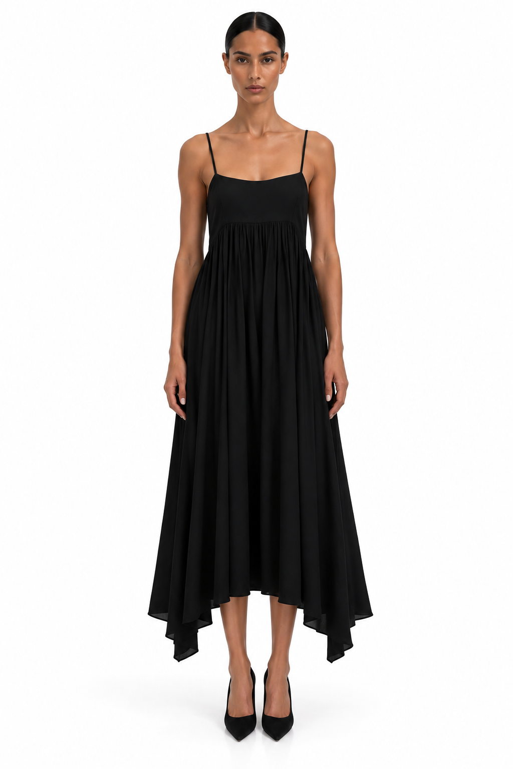 Rachel Cotton Voile Midi Dress