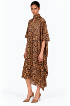 Raini Printed Satin Midi Dress
