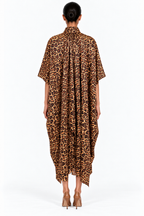 Raini Printed Satin Midi Dress