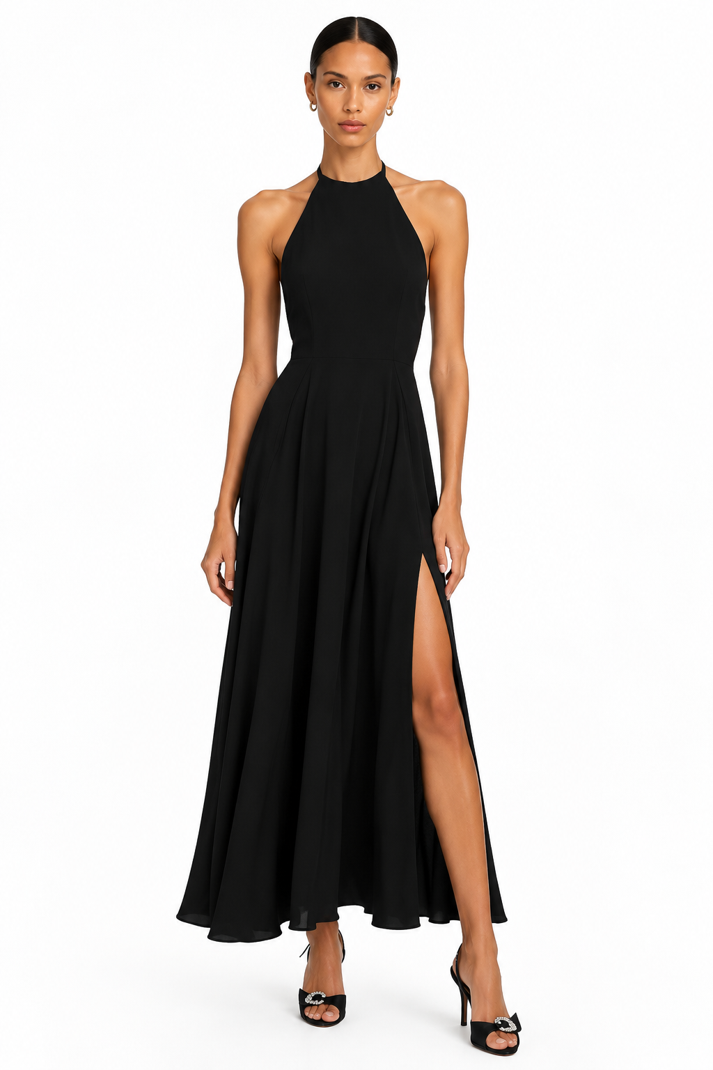 Rosa Charmeuse Midi Dress