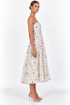 Sable Printed Poplin Midi Dress
