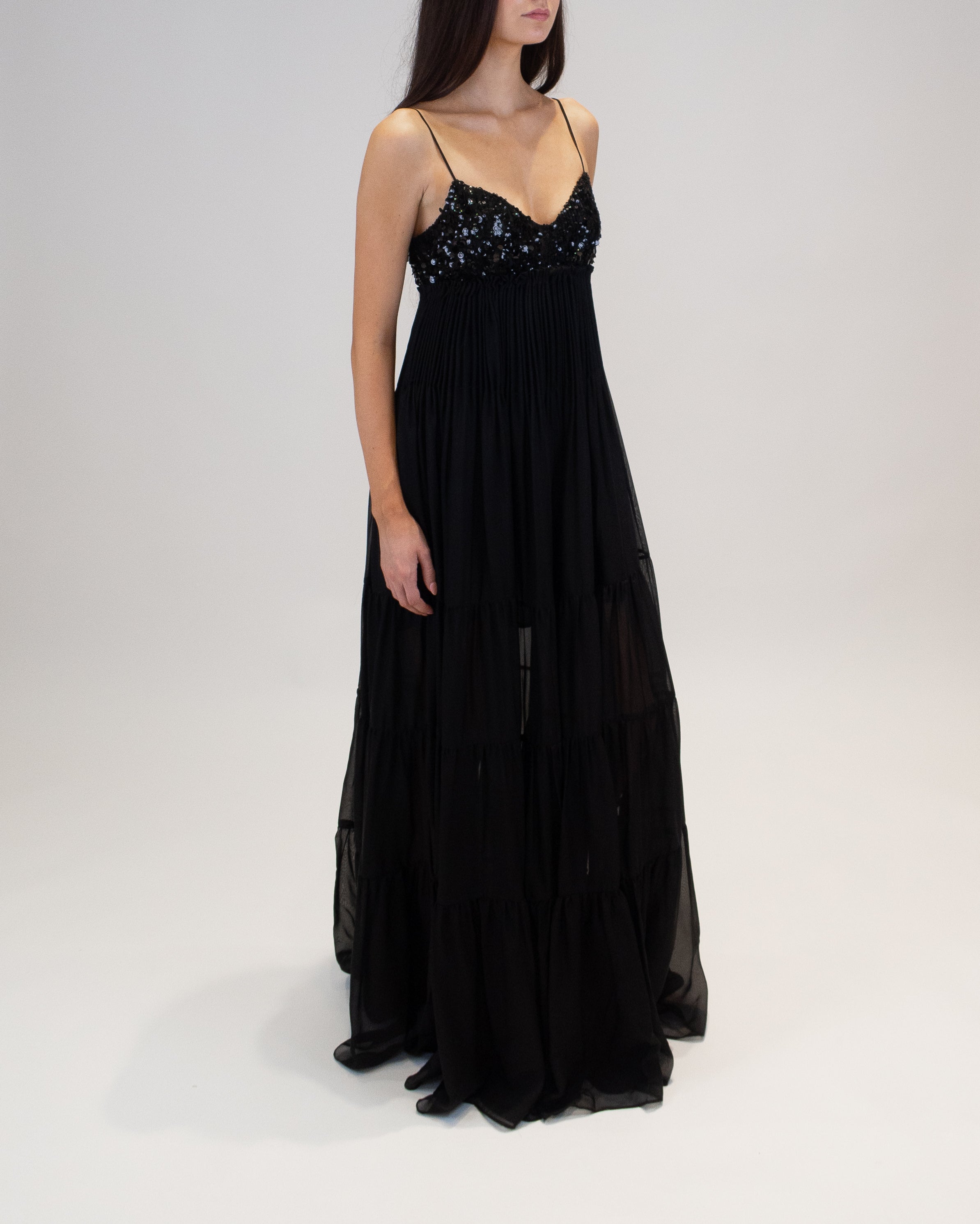 Tamar Sequin Chiffon Gown Azeeza Tamar Sequin Chiffon Gown Azeeza