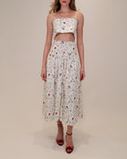 Noora Printed Poplin Skirt
