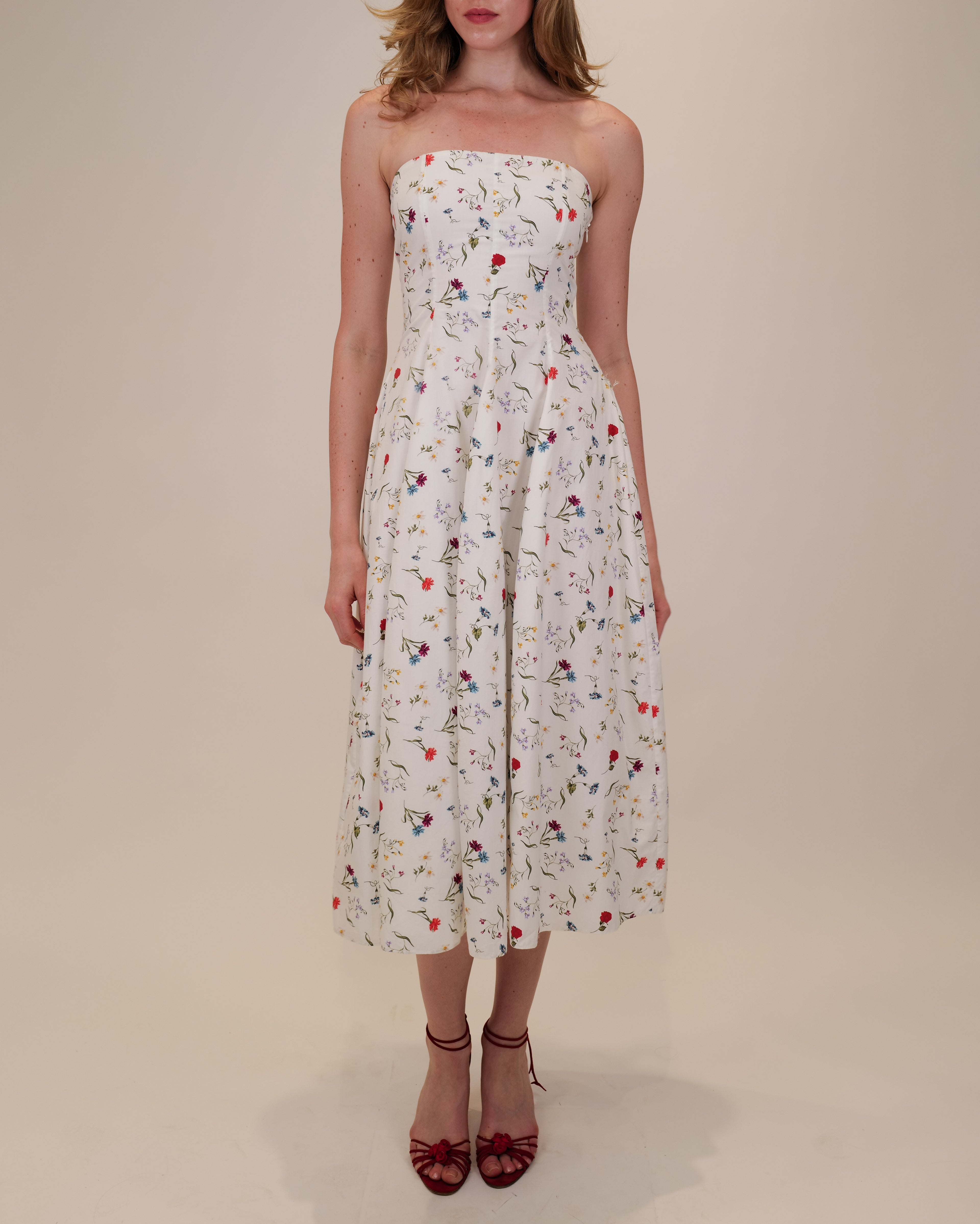 Sable Printed Poplin Midi Dress - Multi Floral / XS Sable Printed Poplin Midi Dress - Multi Floral / XS