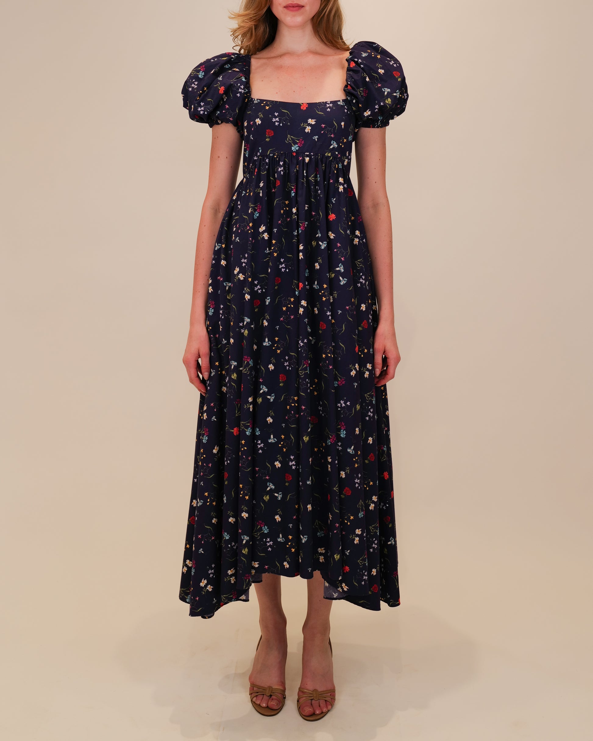 Navy multi floral