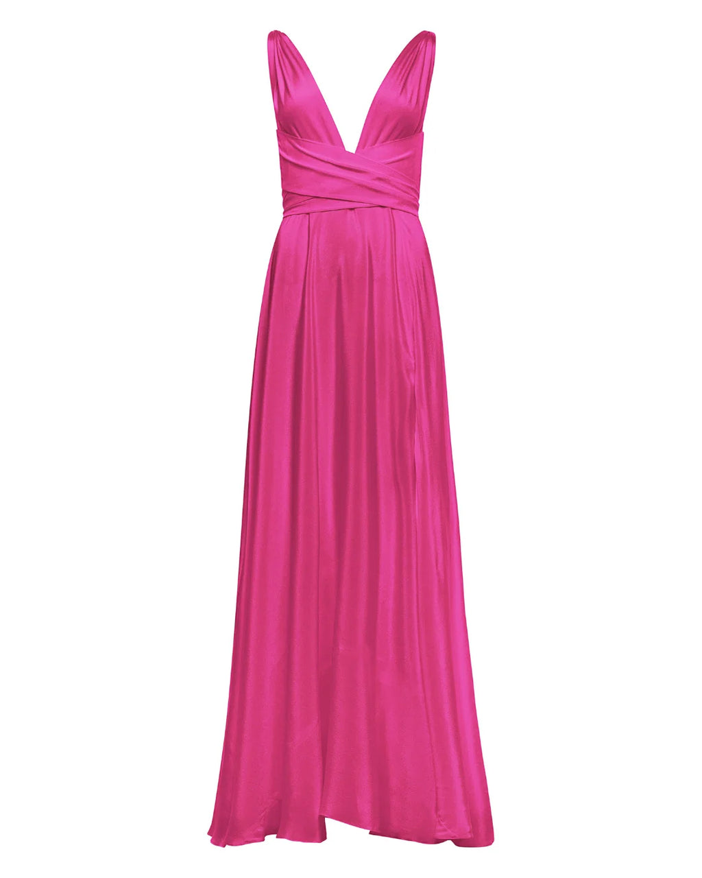 Cirrus Charmeuse Gown Magenta