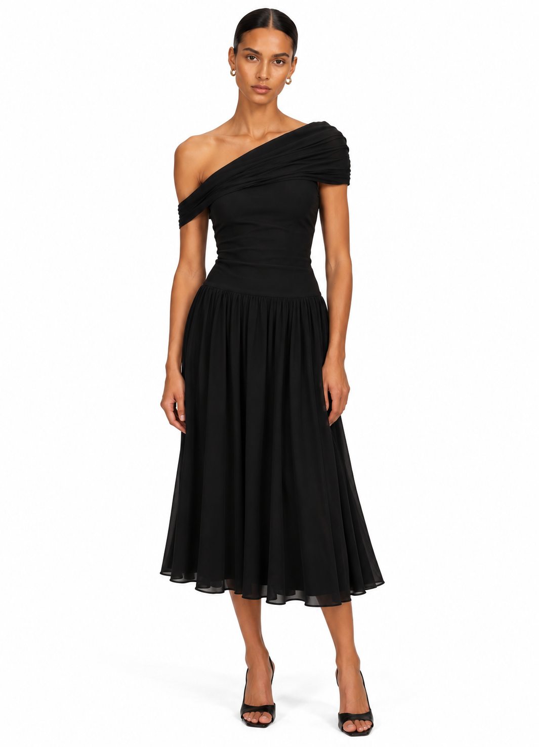 Veda Satin Midi Dress