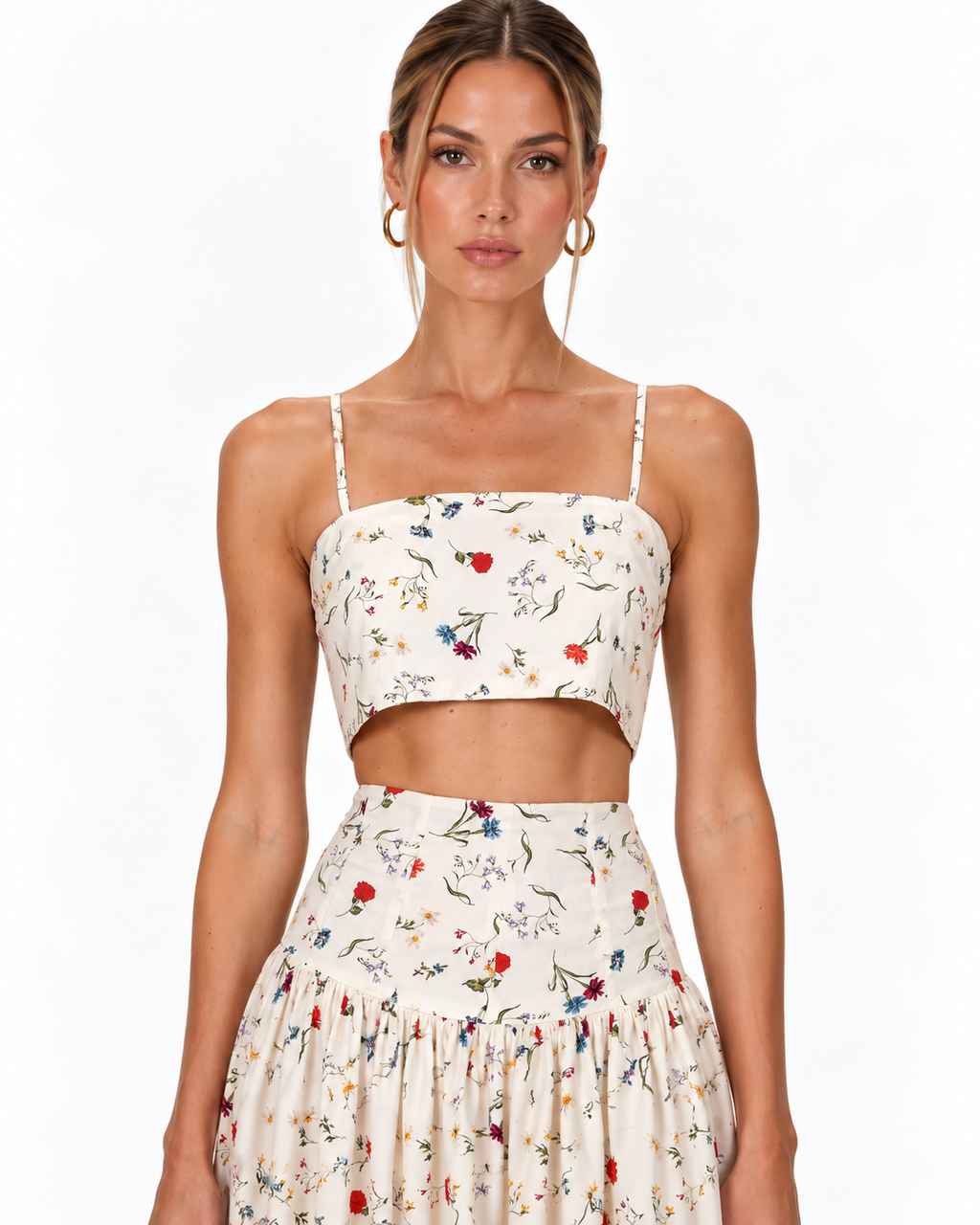 Walton Printed Poplin Top