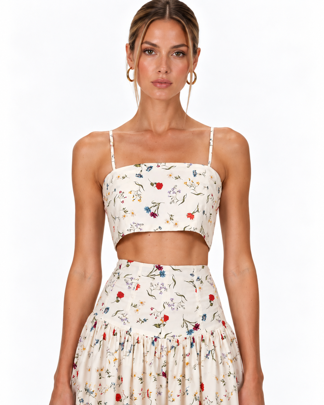 Walton Printed Poplin Top