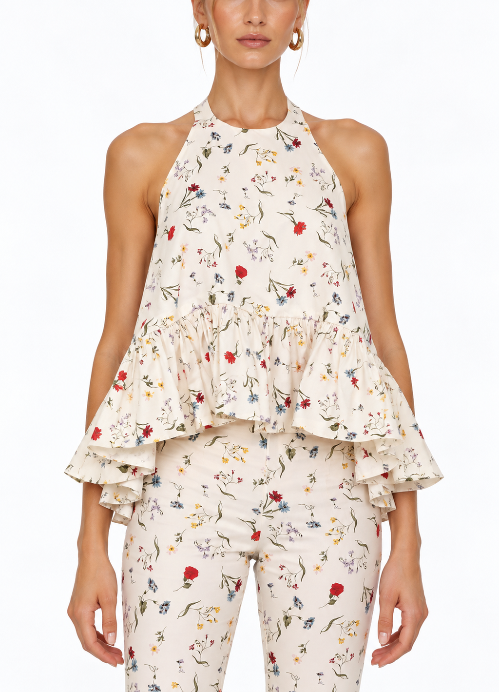 Winston Printed Poplin Top