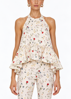 Winston Printed Poplin Top